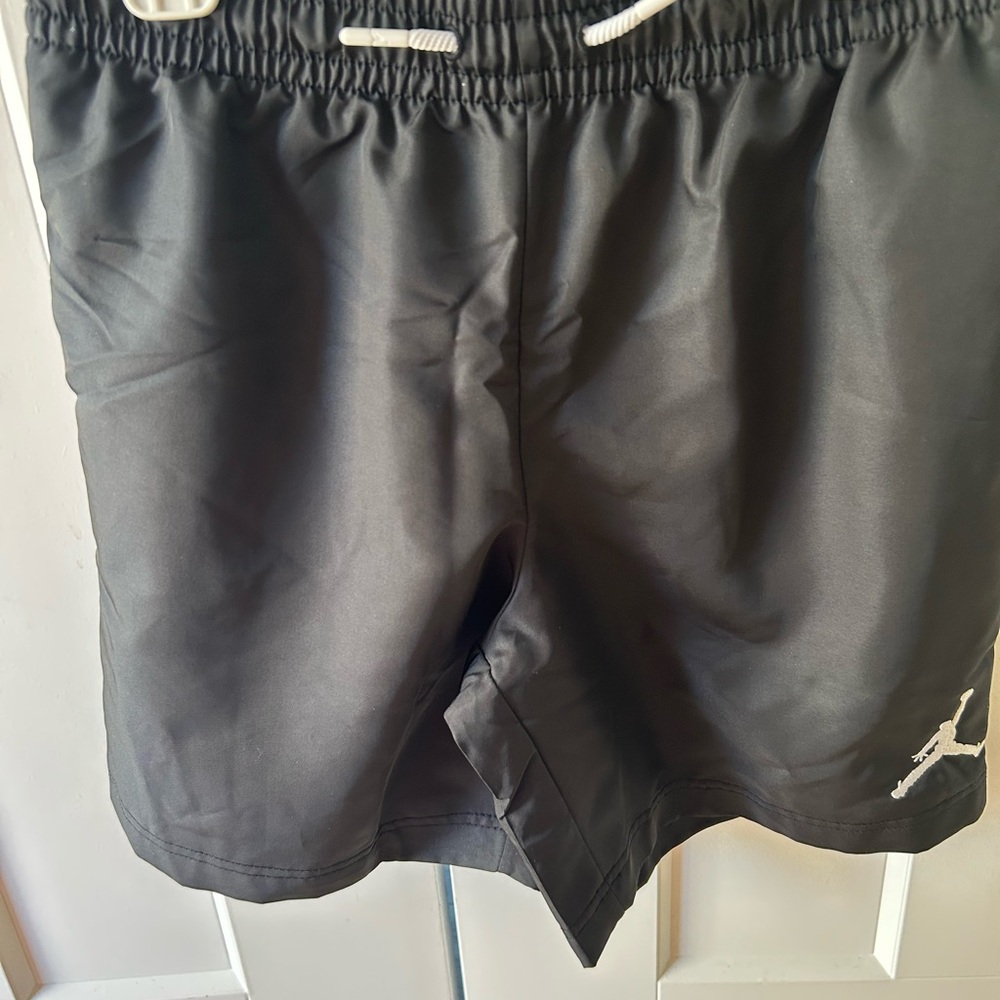 Jordan’s Black Athletic Shorts Lightweight Elastic Waist